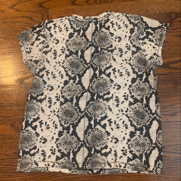 Rag & Bone Snake Print Tee - Picture 3 of 6